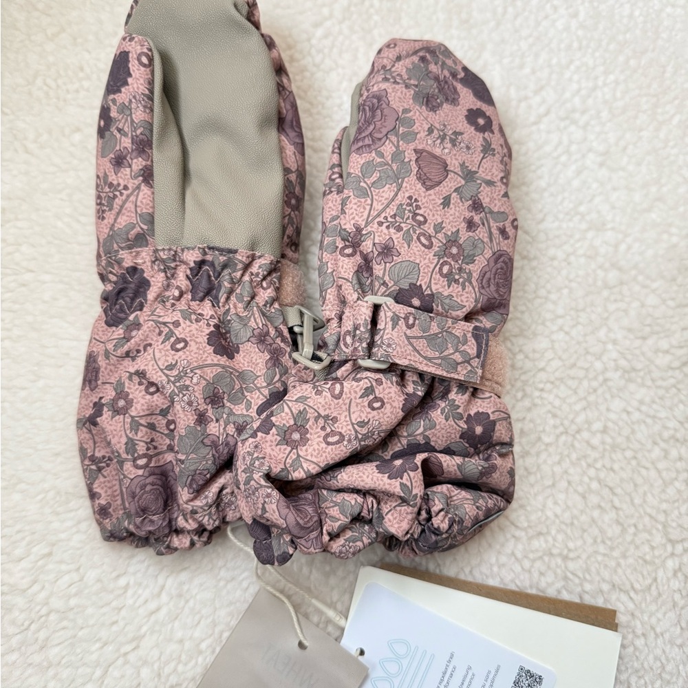 Kid’s wheat MITTENS TECH snow gloves 3-5Y